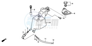 NSR50R drawing OIL TANK