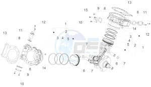 CAPONORD 1200 RALLY E3 ABS (NAFTA) drawing Cylinder - Piston