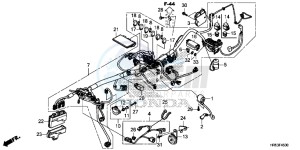 TRX500FM5H Europe Direct - (ED) drawing WIRE HARNESS