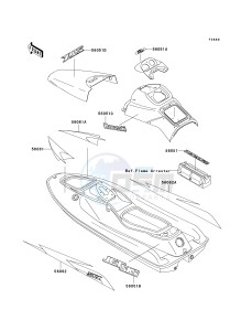 JT 750 C [750 STX] (C1) [750 STX] drawing DECALS