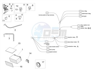 TUONO 1100 V4 FACTORY E4 SUPERPOLE ABS (NAFTA) drawing Electrical system II