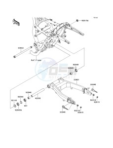 VN 1700 A [VULCAN 1700 VOYAGER] (9FA) A9FA drawing SWINGARM