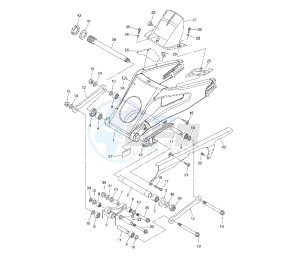 YZF R6 50TH 600 drawing REAR ARM