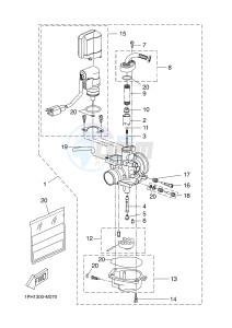 YN50 OVETTO (2APJ 2APJ) drawing CARBURETOR