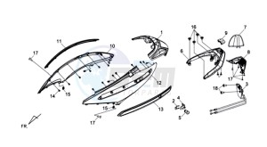 GTS 125 EFI drawing COWLING / TAIL LIGHT