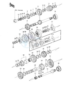 KZ 1300 A (A1-A3) drawing TRANSMISSION