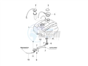 SCARABEO 50 2T CARBURATORE E4 CLASSIC (EMEA) drawing Fuel tank