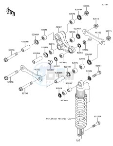 KX85-II KX85DGF EU drawing Suspension