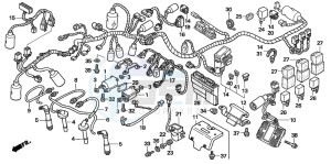 CB1300 CB1300SUPER FOUR drawing WIRE HARNESS/IGNITION COI L (CB1300S/SA)