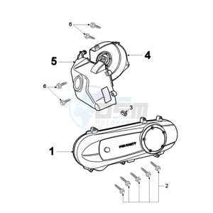 FIGHT 3 A DARKSIDE E drawing CRANKCASE COVER