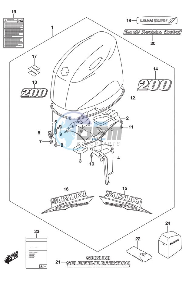 Engine Cover (White)