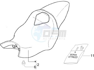 DNA 50 drawing Saddle seats - Tool roll