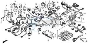 VFR800FI drawing WIRE HARNESS