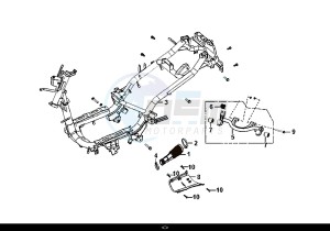 FIDDLE II 50 (25 KM/H) (AF05W4-NL) (E4) (L8-M0) drawing FRAME BODY ENGINE MOUNT