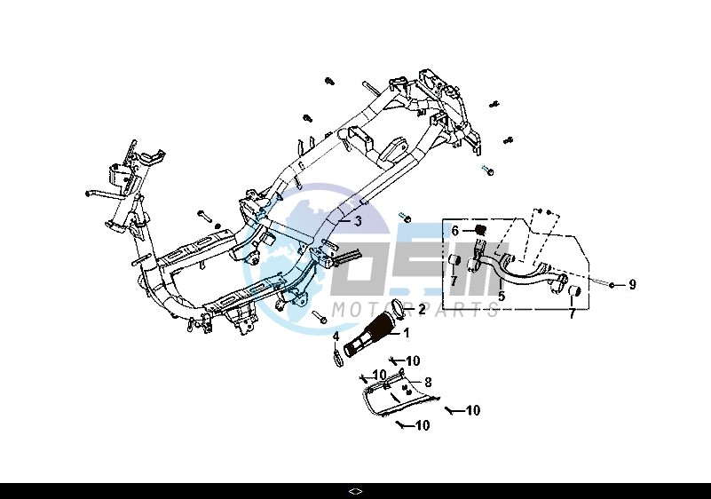 FRAME BODY ENGINE MOUNT