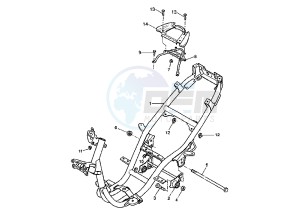 YQ AEROX R 50 drawing FRAME