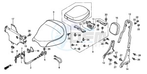 GL1500C F6C drawing SEAT