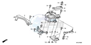 CBR1000RA9 U / ABS MME SPC drawing STEERING DAMPER