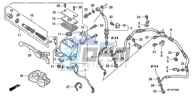 FR. BRAKE MASTER CYLINDER