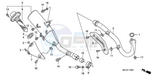 CRF450X9 U drawing EXHAUST MUFFLER