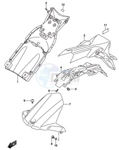 GSX-S1000 A drawing REAR FENDER