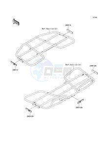 KVF 750 A [BRUTE FORCE 750 4X4] (A1) A1 drawing REFLECTORS-- CN- -