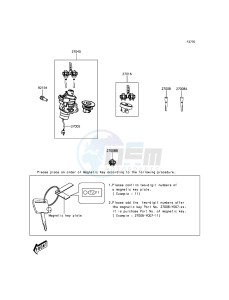 J300 SC300AGF XX (EU ME A(FRICA) drawing Ignition Switch