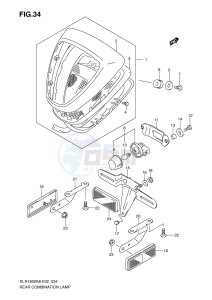 VLR1800 (E2) drawing REAR COMBINATION LAMP