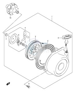 LT-F400 (P3-P28) drawing RECOIL STARTER