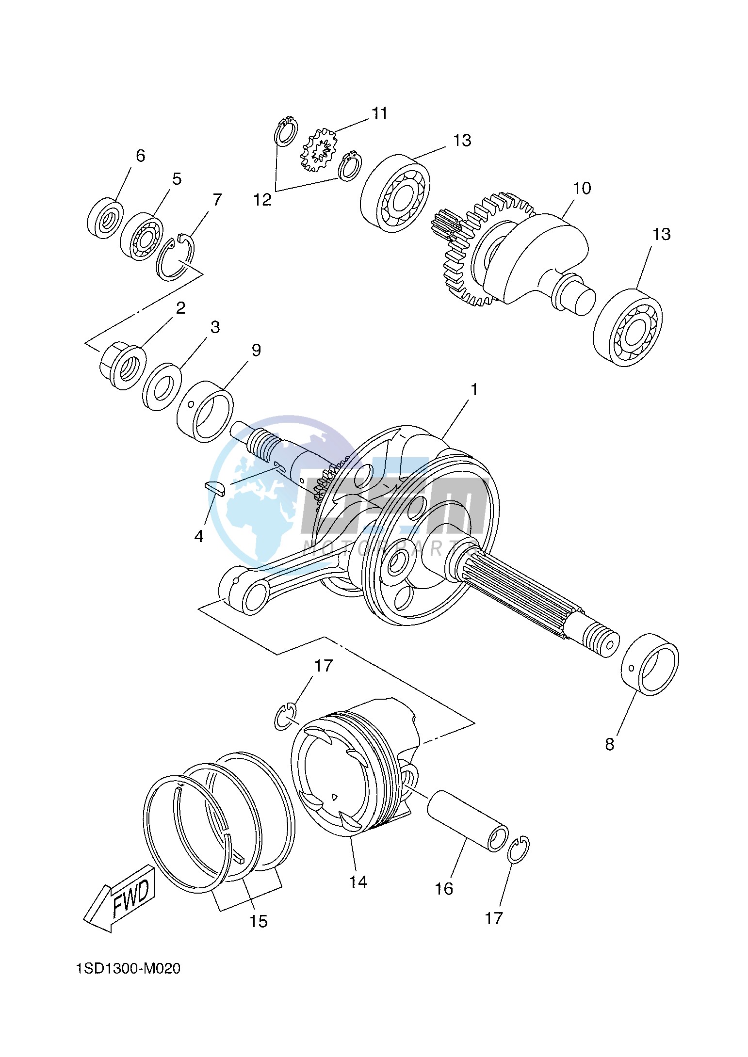 CRANKSHAFT & PISTON