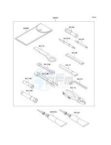 KL 250 G [SUPER SHERPA] (G9F) G9F drawing OWNERS TOOLS