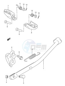 RMX250 (E28) drawing STAND - FOOTREST