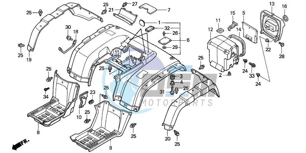 REAR FENDER (2)