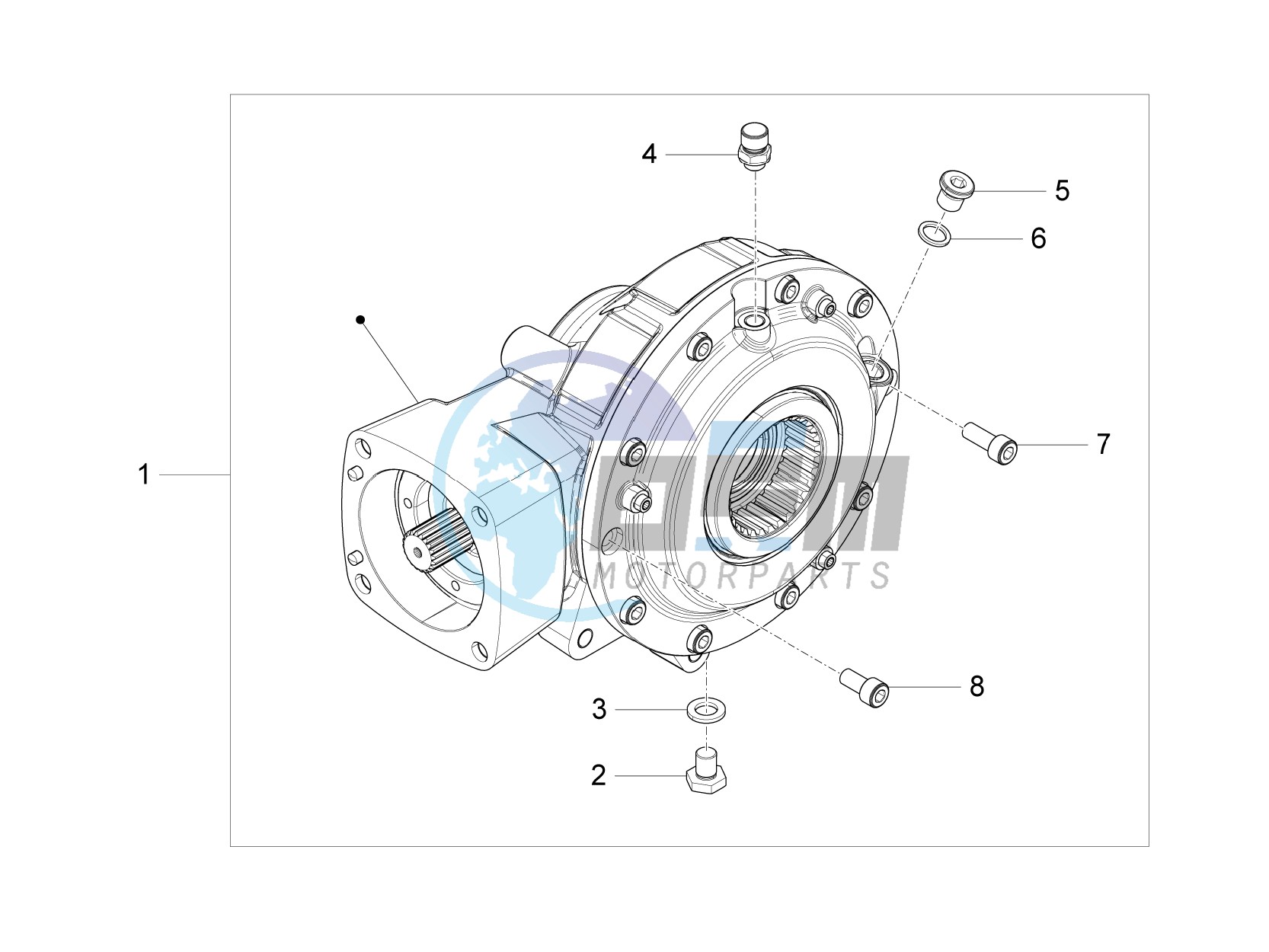 Rear transmission / Components