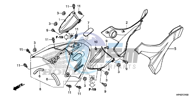 SIDE COVER/TANK COVER