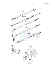 KZ 550 A (A3-A4) drawing CABLES -- 82-83 A3_A4- -