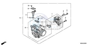 VT750C9 Europe Direct - (ED / MK) drawing THROTTLE BODY