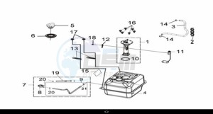 CRUISYM 300 (LV30W1Z1-EU) (L9) drawing FUEL TANK