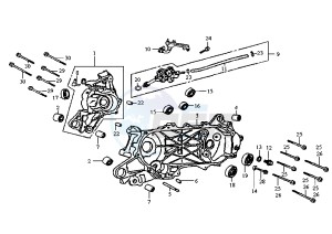 JUNGLE - 50 cc drawing CRANKCASE