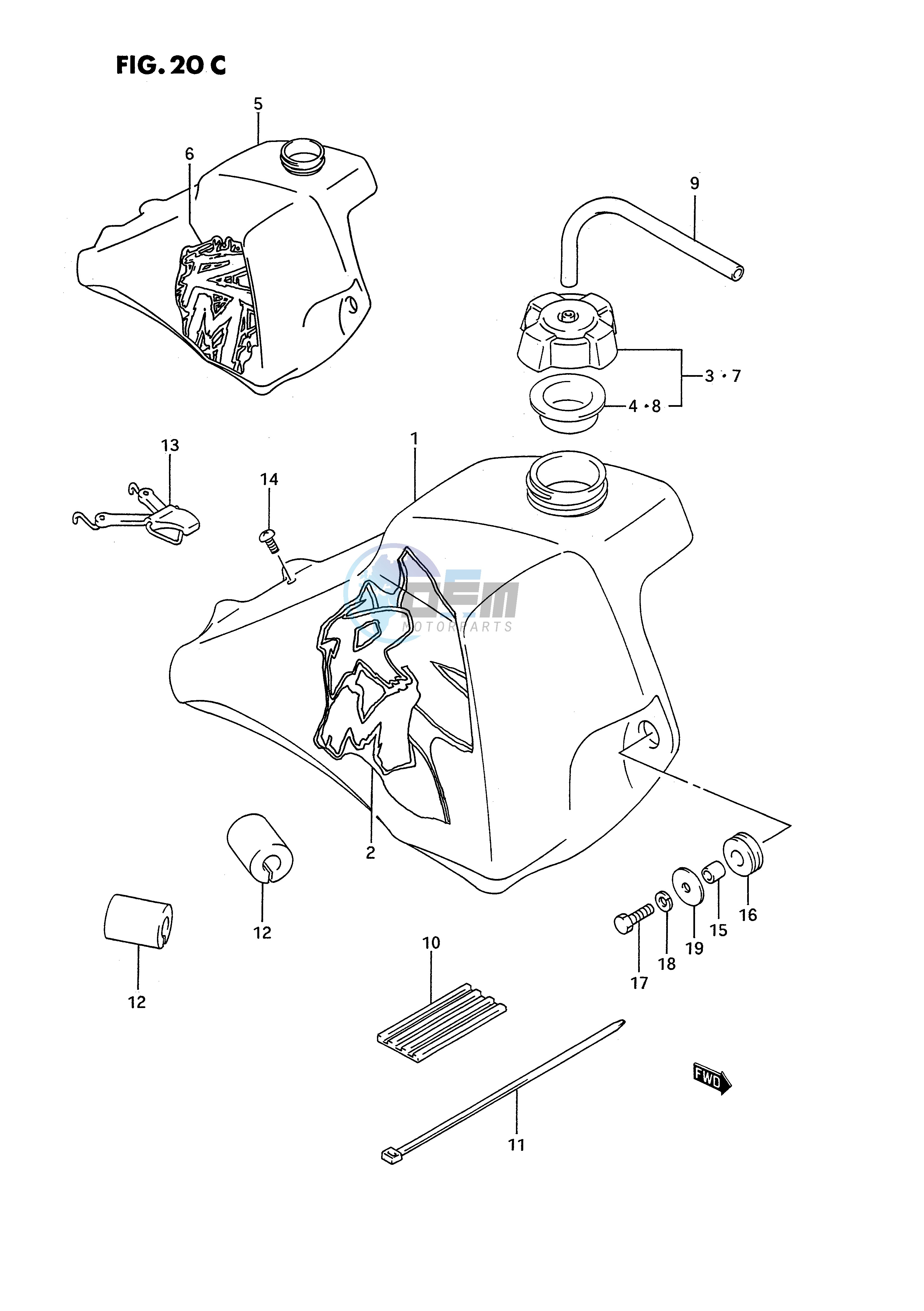 FUEL TANK (MODEL N P)