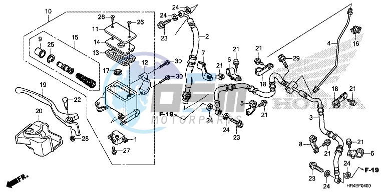 FRONT BRAKE MASTER CYLINDER