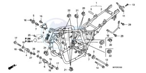 CB1300S9 Australia - (U / BCT MME TWO TY2) drawing FRAME BODY