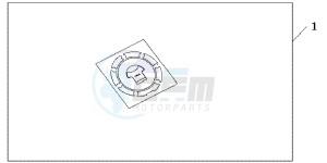 CBR250RB drawing FUEL FILLER PAD