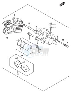 GSX-S125 drawing REAR CALIPER