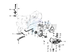 Zip 50 4T drawing Oil pump