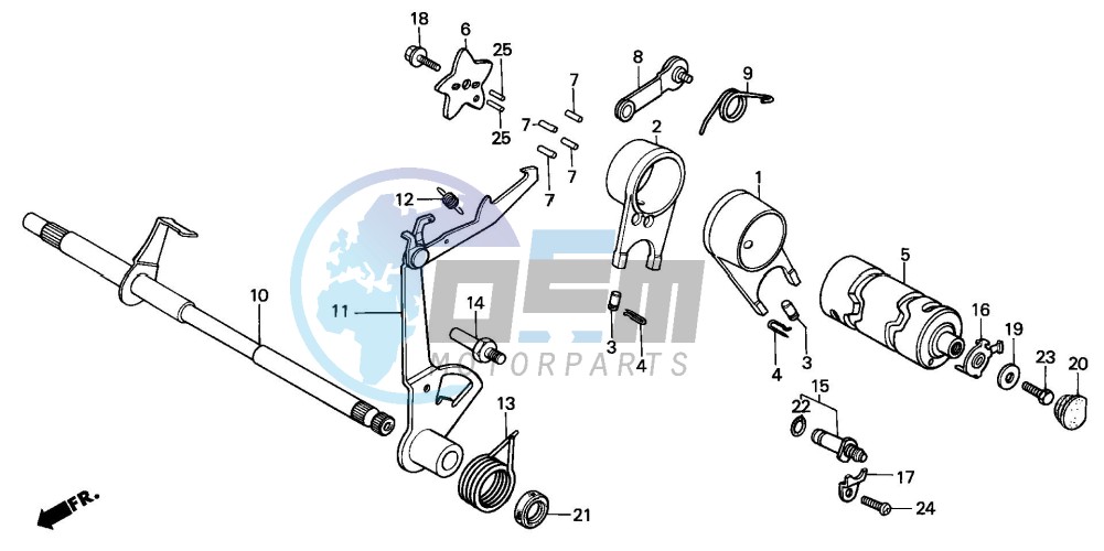 GEARSHIFT FORK/ GEARSHIFT DRUM