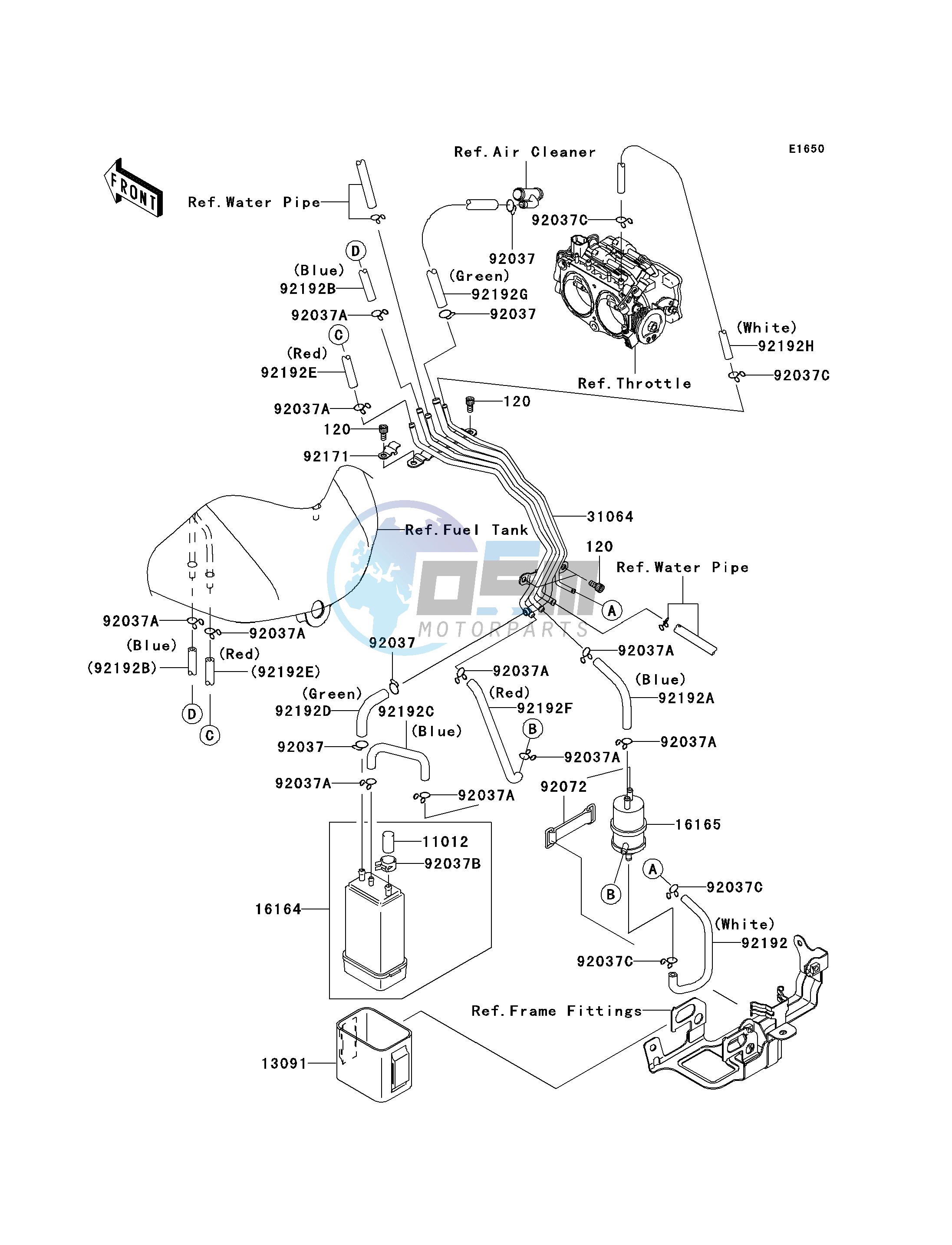 FUEL EVAPORATIVE SYSTEM-- CA- -