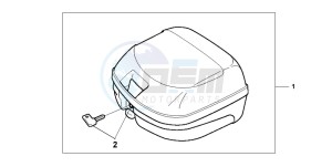 FX650 drawing TOP BOX 26L