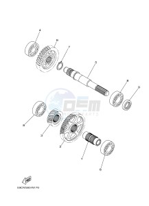 XP500 TMAX T-MAX 530 (2PW1) drawing TRANSMISSION