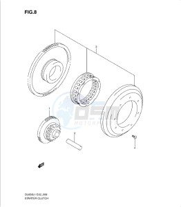 DL650 drawing STARTER CLUTCH